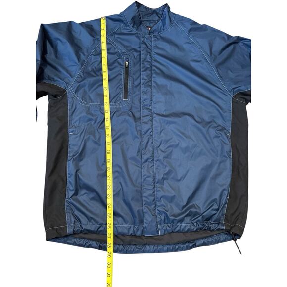 Sun Mountain Golf Jacket Coat Lightweight Rain Windbreaker Men’s Medium M Blue - Picture 4 of 16